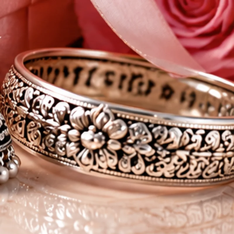 Floral Filigree Bangle
