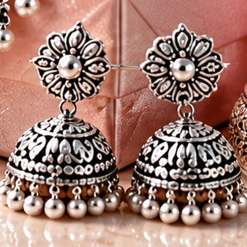 Rosette Bell Jhumkas
